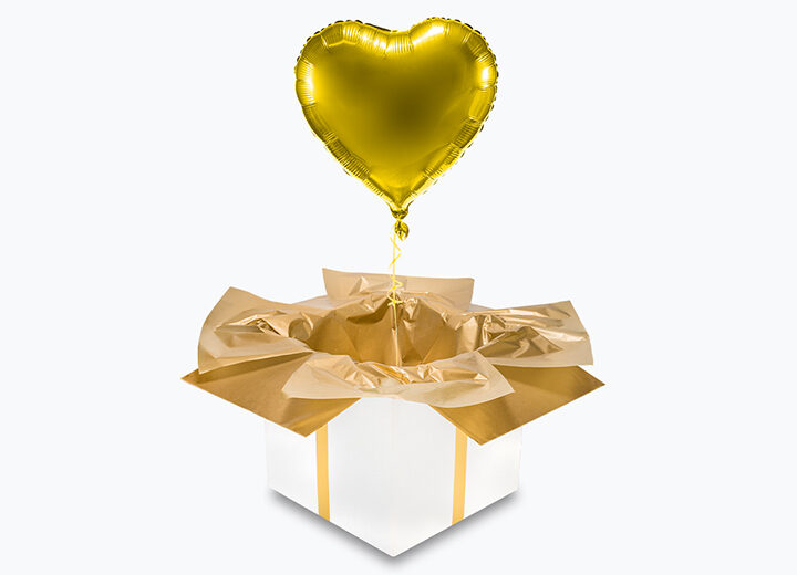 balon foliowy złote serce